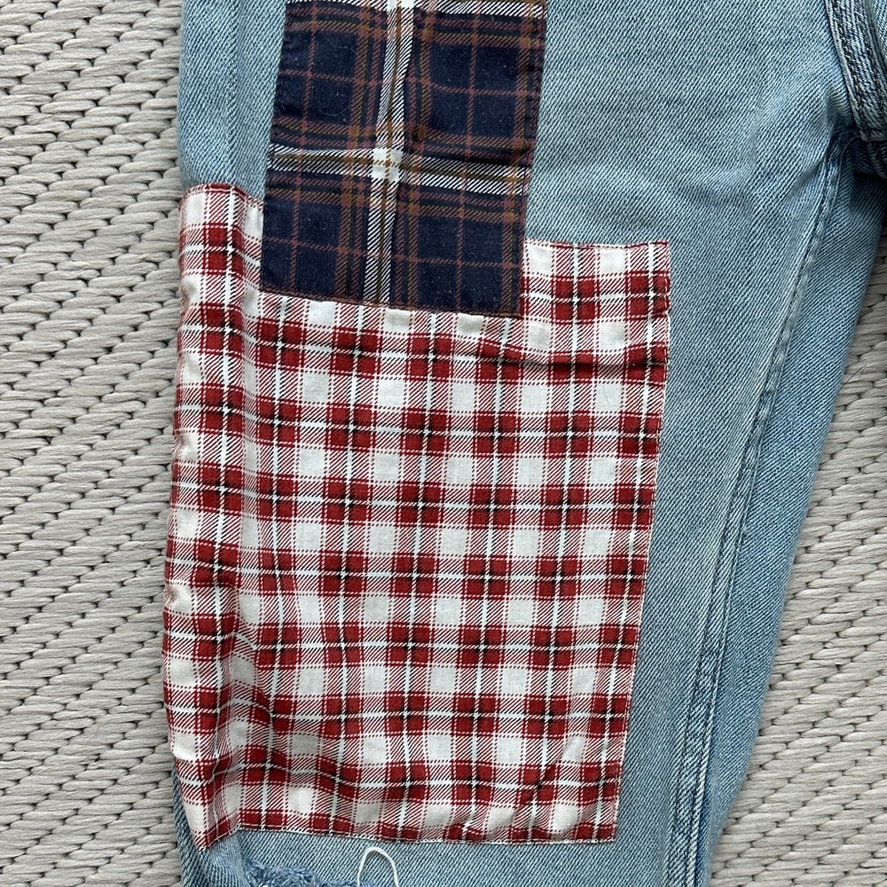Patchwork Blue Jeans - image 2